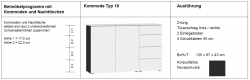 Kommode Jutzler Typ 18 novaschwarz